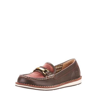 Ariat Ivy Cruiser Bordo / Kahverengi Loafer Ayakkabı Bayan (35315-301)